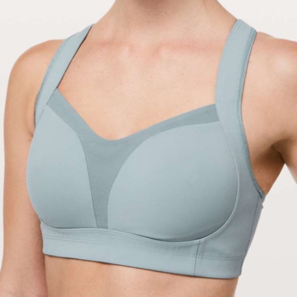 Lululemon Blue Cast Ta Ta Tamer III Sports Bra